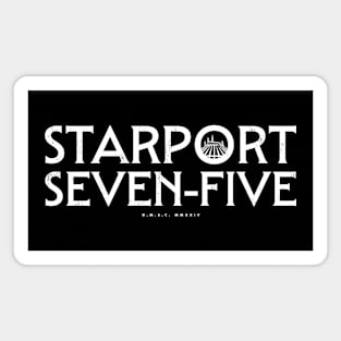 Retro Starport Wordmark Magnet